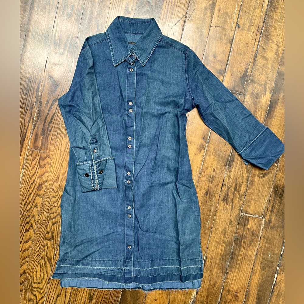 JBrand button down casual denim dress. Size XS